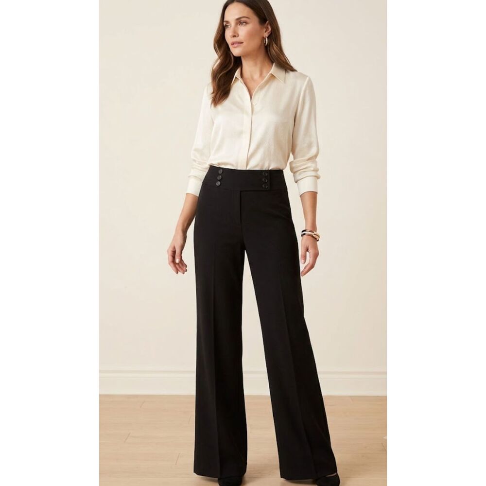 NEW Kim Rogers Wide Leg Career Dress Pants Women's Size 10